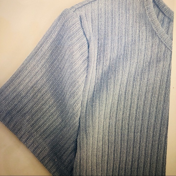 NWOT Rib-Knit Baby Blue Tee and Tie Waist Leggings Set M - Picture 4 of 9